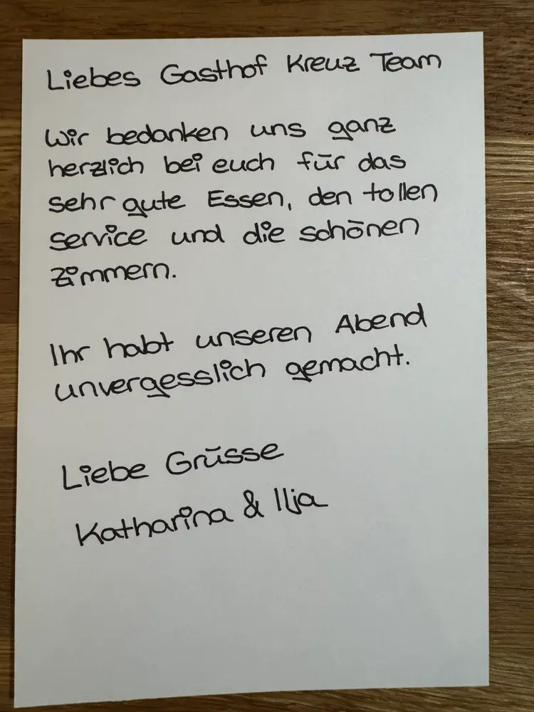Hochzeit im Gasthof Kreuz Egerkingen am 08.03.2025